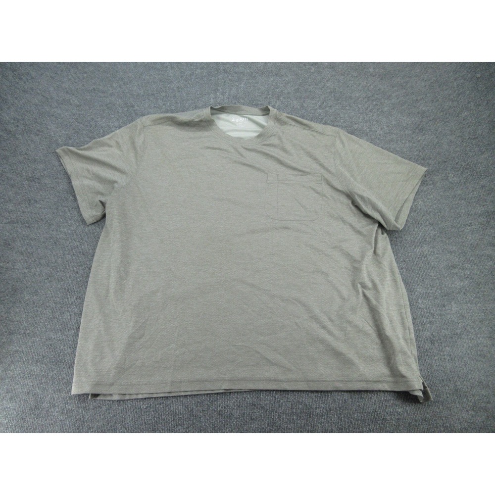 Duluth Mens T Shirt Relaxed Fit Tan Pocket Short Sleeve 3XL